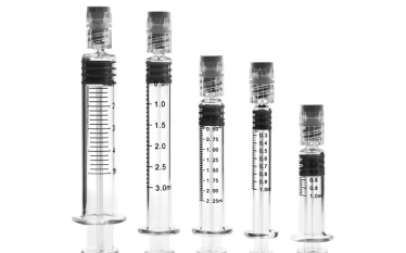 Jeringa de vidrio de 3 ml