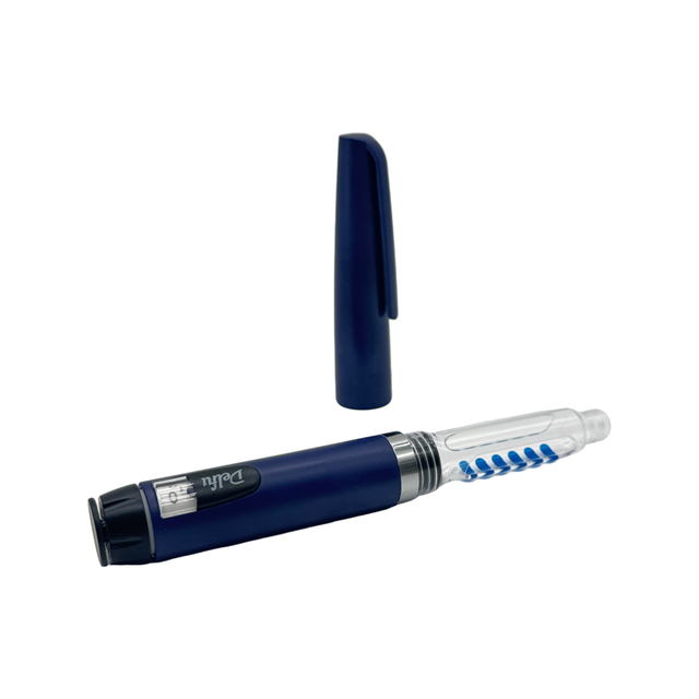 Pluma de inyección reutilizable azul v1
