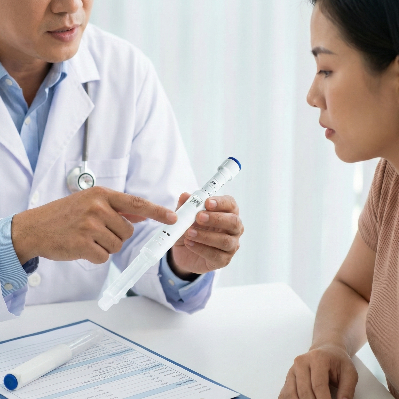 pluma de inyecci&oacute;n reutilizable