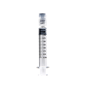 Jeringa de vidrio de 2.25 ml