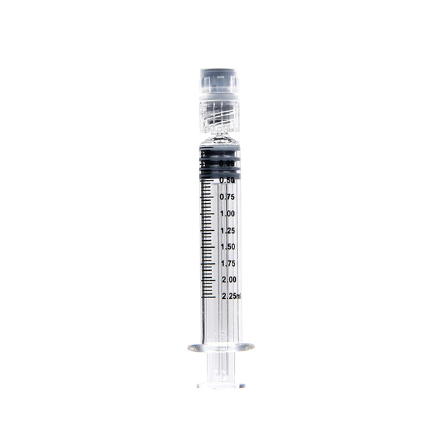Jeringa de vidrio de 2.25 ml