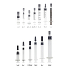 Jeringa de vidrio de 10 ml de jeringa de jeringa de 10 ml