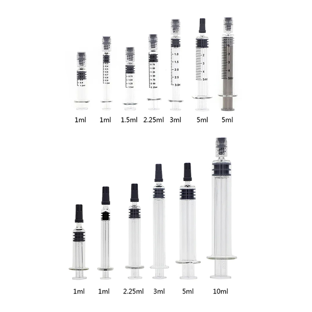 Jeringa de vidrio de 10 ml de jeringa de jeringa de 10 ml