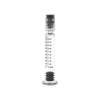 2 ml de jeringa hipodérmica médica de vidrio